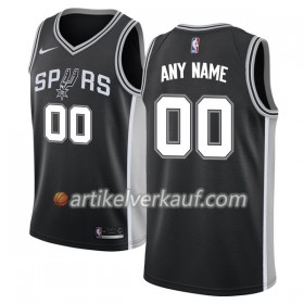 NBA San Antonio Spurs Trikot Nike 2017-18 Schwarz Personalisierung Swingman - Herren